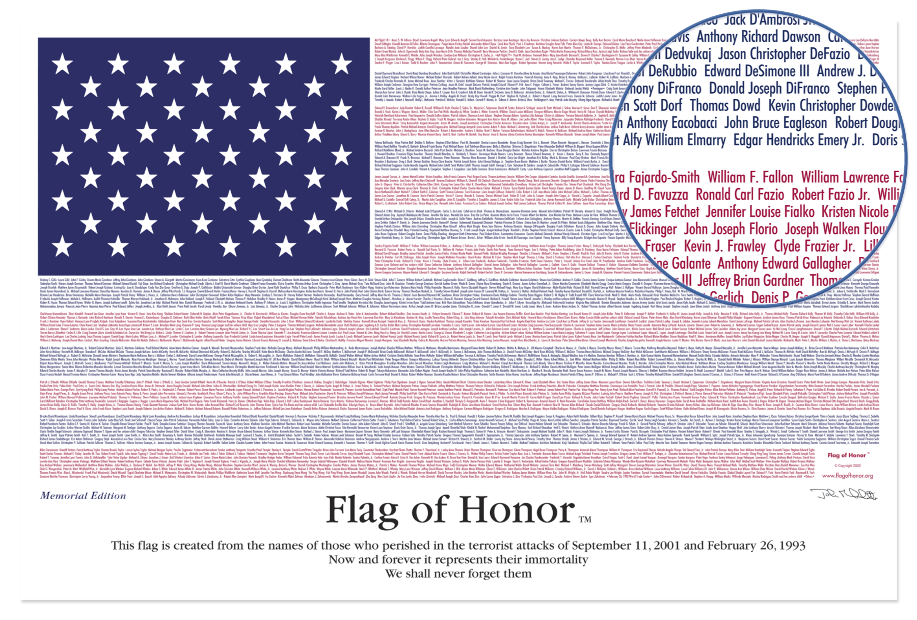 9/11 Flag of Honor Aluminum Edition Print
